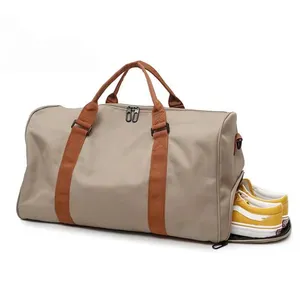 旅行手提行李袋定制标志行李袋巨大储物防水旅行行李袋行李鞋带定制