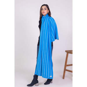 Chal Largo de Poliéster con Rayas Jacquard para Mujer W-AP-22-324770 - Accesorio Elegante y con Estilo - Product Image 2
