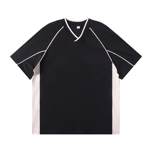 Camiseta de Hombre Lisa con Cuello en V, Tejida, Ecológica, Transpirable, con Logotipo Serigrafiado, Estilo Refinado, Venta al Por Mayor, 2026 - Product Image 5