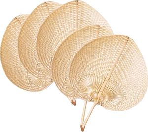 พัดลมมือถือทำจากไม้ไผ่ที่สวยงามเป็นของฝากและของตกแต่งที่สมบูรณ์แบบ - Product Image 4