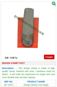 Design Stamp Foot GS 1457J Jewelry Tools for Jewelers - Product Image 2