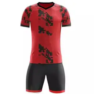 Breathable Light Weight Fully Customize Soccer Uniform Sportswear Football Jerseys & Shorts Customized High Quality Sublimation