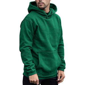 Sudadera con capucha de punto y con estilo para hombres, mujeres y niños, Sudadera con capucha de etiqueta privada con bolsillo de canguro y estampado verde 2024 - Product Image 1