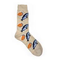 Chaussettes fantaisie en coton pour hommes et femmes, motifs sushis et fruits de mer, décontractées, respirantes, anti-bactériennes, vente en gros
