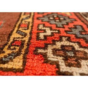 Alfombra Kiaan Grande de Lana Anudada a Mano, Rectangular 9x12, Diseño Geométrico Abstracto para Entrada, Pasillo, Modelo Paem-150, Rojo Naranja - Product Image 3