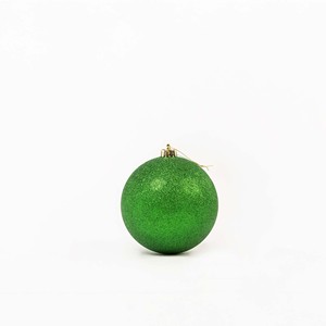 Green Festival <b>Plastic</b> Christmas Baubles 2pcs 15cm Diameter Machine-Made Hanging Ball & <b>Tree</b> Ornaments Made in Italy - Product Image 5