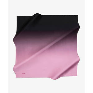 Pink Black Gradient Silk Square Scarf-Designer Digital Print - Product Image 1