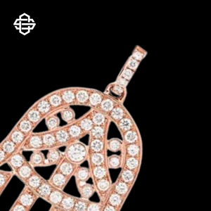 Colgante de mano Hiphop Moissanite Iced Out Hamsa para hombres y mujeres, collar con abalorio ostentoso personalizado, joyería de rapero de Plata de Ley 925 - Product Image 6