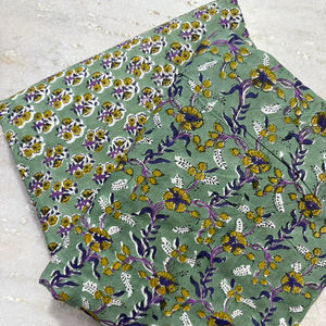 ผ้าฝ้าย100% ระบายอากาศได้ดีผ้าพิมพ์ลายทำด้วยมือผ้าฝ้ายมรดก jaipur แบบดั้งเดิมเป็นมิตรกับสิ่งแวดล้อม - Product Image 1