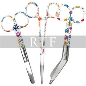 Juego de 3 Tijeras de Enfermería con Pinzas Hemostáticas, Juego de Tijeras y Pinzas de Enfermería Premium con Mango Estampado de Pata de Gato de Raw to Fine - Product Image 2