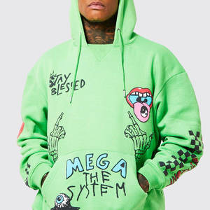 2025 écologique coton fait hommes empilés survêtement ensemble sérigraphie à la mode tenue hommes empilés Jogging ensemble - Product Image 4