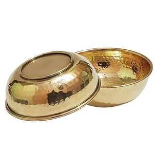 Métal de finition antique pour bol de service alimentaire vente chaude bol à salade design fait à la main bol de service à soupe décoratif fait à la main - Product Image 2
