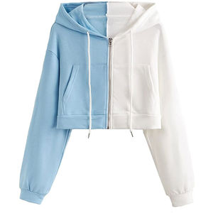 Women crop hoodie stylish fashion <b>sweatshirt</b> with pullover design lightweight soft fabric for casual wear gym and fitness wear - Product Image 4