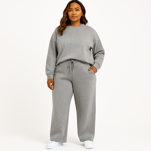 Conjunto Deportivo para Mujer – Sudadera con Capucha y Cremallera de Tela Transpirable y Pantalones Jogger, Impresión de Logotipo Personalizado, Soporte de Fabricante OEM/ODM - Product Image 1