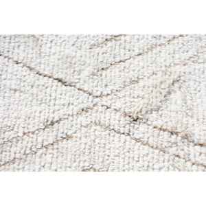 Alfombra Turca Vintage de 2.9x13.6 pies (89x414 cm), Alfombra de Lana Marroquí Blanca - Product Image 5