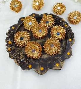 Anillos Ajustables Dorados con Espejo Gota, Regalos de Compromiso para Damas de Honor, Idea de Regalo para Invitados, Anillo de Ceremonia Musulmana Nikah, Recuerdo de Boda - Product Image 1