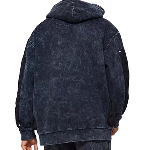 Ropa de calle personalizada, sudaderas con capucha lavadas ácidas para hombres, Sudadera con capucha Vintage de tamaño de Color personalizado para hombres, Sudadera con capucha para hombres 2026 - Product Image 4