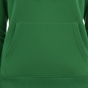 Sweat à capuche vert uni pour femme, coupe ajustée, en molleton de qualité supérieure, entièrement imprimé, en coton haute densité - Product Image 5