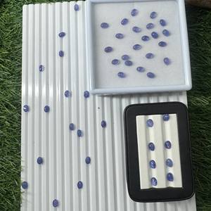 Cabochons de tanzanite de haute qualité coupe ovale 5*7-7*9MM utilisation de pierre en vrac naturelle pour la fabrication de bijoux - Product Image 5