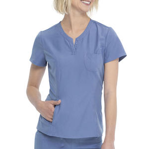Ensemble de blouses chirurgicales lavables en polyester et élasthanne de qualité supérieure pour femmes, uniforme médical pour infirmières et médecins d'hôpital - Product Image 4