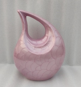 Urne pour cendres humaines en aluminium grande perle rose larme urne de crémation pour adultes pour cendres humaines urne funéraire - Product Image 3