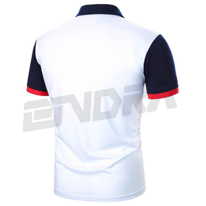 เสื้อโปโลแขนสั้นคอปกคอเสื้อสีตัดกันสำหรับผู้ชายฤดูร้อนชุดกีฬาสวมใส่สบายมีสไตล์ใส่ได้ทุกวัน - Product Image 5