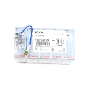 BHL606-1 Lot de 10 ampoules halogènes H3 12V 55W PK22s ECO 1 987 302 802 pour phares antibrouillard de remorque et phares de véhicule tout-terrain - Product Image 1