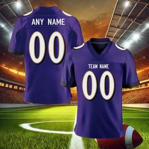 Diseño personalizado de fútbol americano, parches bordados, camisetas de malla, camiseta de fútbol americano en blanco - Product Image 4