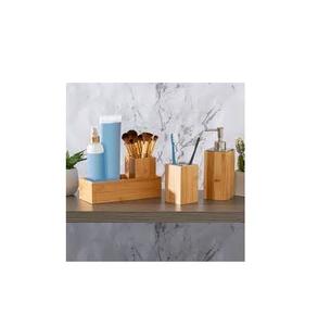 Ensemble de salle de bain Offre Spéciale fait main armoire en bois et accessoire en acier inoxydable pour salle de bain - Product Image 1