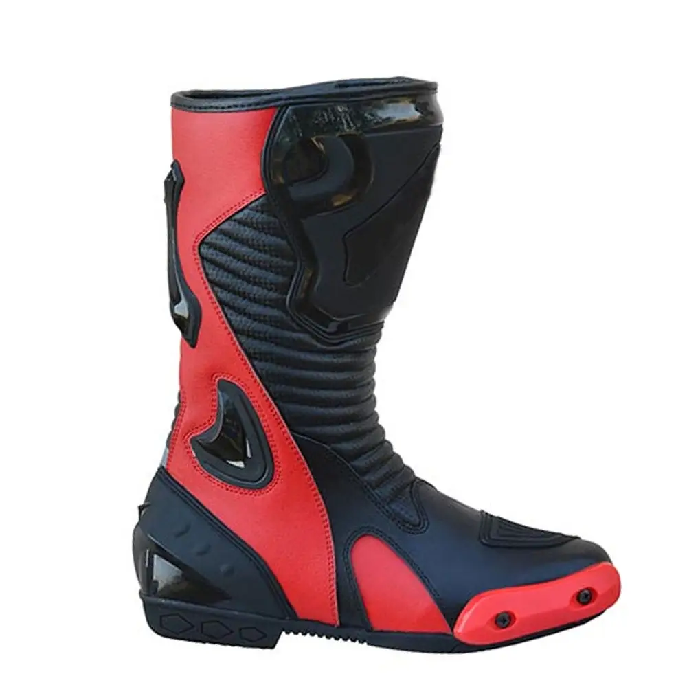 Motorcycle Leather Boots Sports Safety Ride Motorbike Boots High quality Motorbike Riding Motocross Shoes