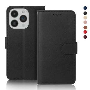 New Arrival Mobile Supplies Genuine Leather Wallet Phone Case with <b>Card</b> Holder and Strap Protection for - Product Image 6