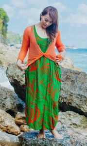 Phụ Nữ Của 3/4 Tay Áo Cardigan Bọc Rắn Mô Hình Bãi Biển Bolero nhún nhường Bali Ikat Thiết Kế Phía Trước Mở Phong Cách Cộng Với Kích Thước 10-22 Mùa Thu Cho - Product Image 4