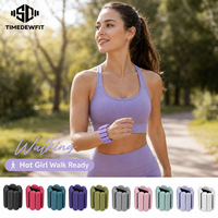 Gelang Pergelangan Kaki & Tangan Silikon Berbobot 2lb, Dapat Disesuaikan, Logo Kustom, Aman, Tahan Lama, Dapat Dipakai untuk Gym Yoga