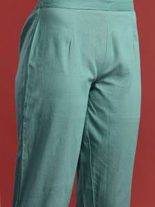 Mujeres Indie Prints poliéster Kurta con pantalones y Dupatta indio Pakistán Salwar kameez - Product Image 4