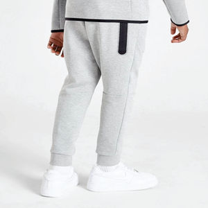 Custom Brand Logo <b>Boys</b> Tech Fleece Tracksuit 69% Cotton 31% Polyester Heather <b>Grey</b> Full Zip Hoodie <b>Joggers</b> Sweatpants Winter - Product Image 5