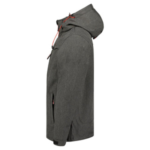 แจ็คเก็ตบุผ้าโพลีเอสเตอร์มีฮู้ดสำหรับผู้ชายเสื้อแจ็คเก็ตกันน้ำและกันลมพร้อมโลโก้กำหนดได้ - Product Image 4