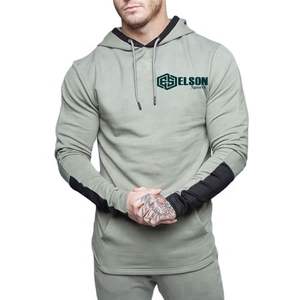 Último diseño 100% algodón poliéster personalizado gota hombro sudaderas con capucha sudadera de gran tamaño pulóver Sudadera con capucha para hombres - Product Image 2