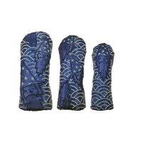 Housse de tête de club de golf portable en cuir PU imperméable, modèle BIRD, pour driver, fairway, hybride (1, 3, 5), avec fermeture élastique – Nouvelle collection très prisée