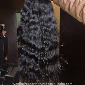 EXTENSIONS de cheveux ondulés indiens, lisses et à cuticules alignées, EXTENSIONS de cheveux ondulés indiens de qualité supérieure 100% - Product Image 2