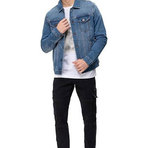 Chaquetas de jeans hechas a medida de diferentes colores para hombres Chaqueta de jeans Moq baja al mejor precio para hombres Última fábrica hecha - Product Image 4
