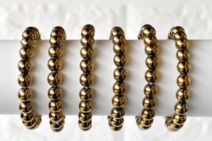 High Quality Attractive Golden Hematite 8mm Round Beaded <b>Bracelet</b> Premium <b>Healing</b> Gemstone <b>Bracelet</b> for Meditation Jewelry - Product Image 4