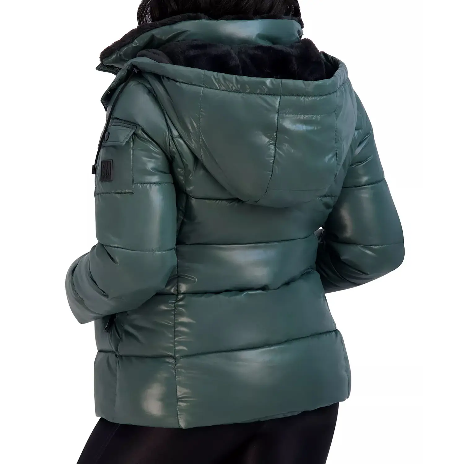 Winter Bubble Short for Ladies Puffer Jacket \ Custom Women Wholesale Winter Polyester Bubble Cropped Puffer Jacket