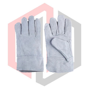 ถุงมือหนังวัวสำหรับงานดับเพลิง ทนความร้อน คุณภาพสูง ทนทานต่อการฉีกขาด ผิวสัมผัสแบบเกรน ขายดี - Product Image 1