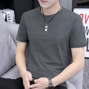 Men's Short Sleeve T-Shirt Soft Comfortable Thick Heavy Cotton <b>Round</b> Neck 100% <b>Canvas</b>-ODM Supply - Product Image 4