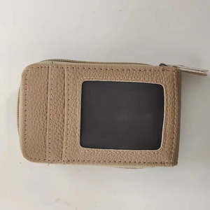 Mini Slim RFID Blocking Card <b>Holder</b> Minimalist Style Business and ID Card <b>Wallet</b> with Plain Pattern for Credit Card Use - Product Image 4