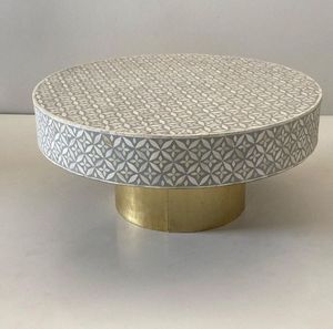 Silla moderna con incrustaciones de hueso floral para sala de estar, muebles para el hogar, diseños con incrustaciones de hueso de la India para hoteles y escuelas - Product Image 4