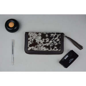 Sac à main de luxe pour femme LAXURA en cuir de vachette véritable, fait main, portable, avec broderies, chaînes et décorations en fourrure, doublure en cuir véritable - Product Image 2