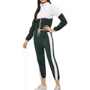 Design personnalisé pour femmes Survêtement en coton mélangé coupe ajustée OEM Vente en gros Sportswear Gym Jogger Outfit pour Lifestyle Fitness - Product Image 4