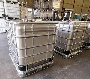 Tanque de Consolidación de Líquidos Químicos de 1000L IBC, Horizontal y Vertical, con Marco de Hierro y Cuerpo de Plástico, en Oferta - Product Image 3
