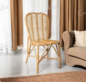 Modern Style Handcrafted Natural Bamboo <b>Chair</b> Elegant Wicker <b>Chair</b> <b>Outdoor</b> Indoor Garden <b>Chair</b> - Product Image 1